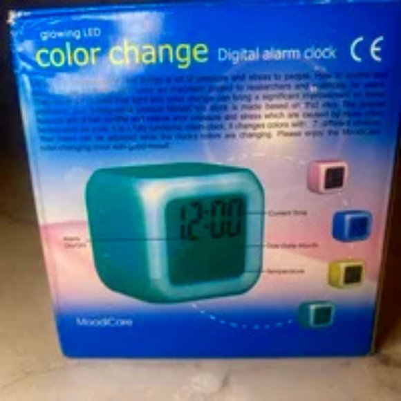 Other Moodicare Color Change Digital Alarm Clock Poshmark